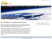 Tablet Screenshot of bielefeld.wortundgeist.de